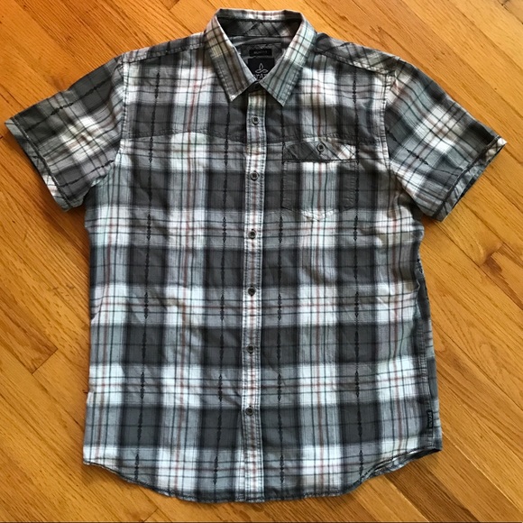 Prana Other - Gray plaid prAna shirt Slim Fit organic cotton